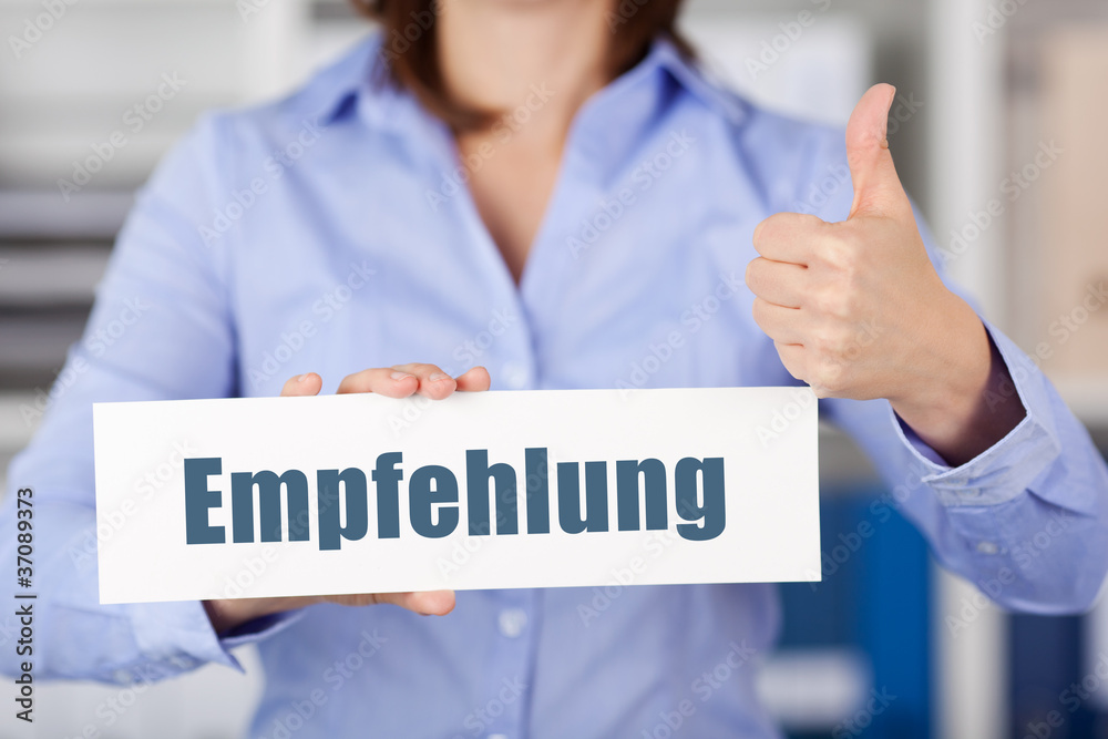 empfehlung empfehlung