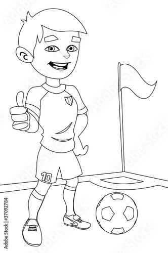 calcio da colorare