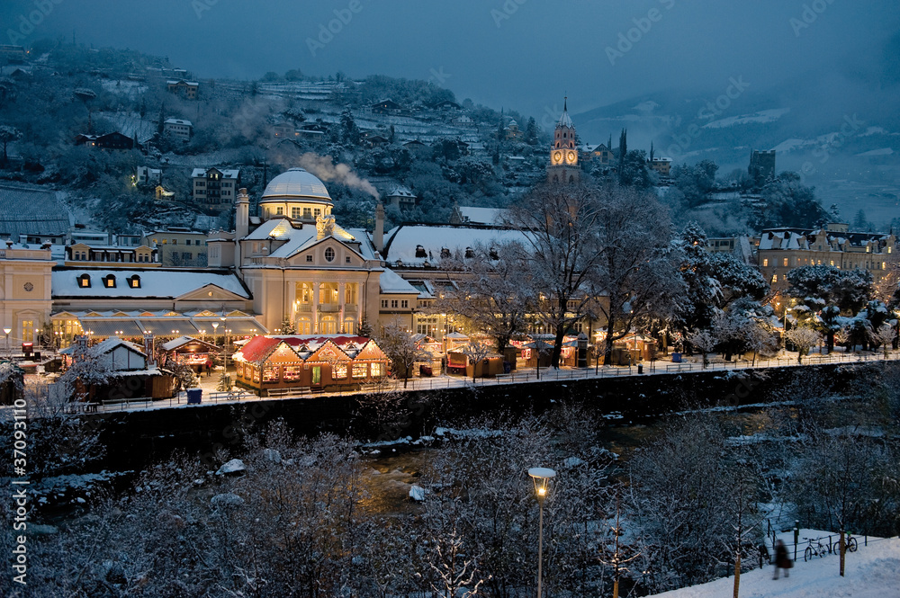 Christmas Market in Alto Adige, Italy - obrazy, fototapety, plakaty 
