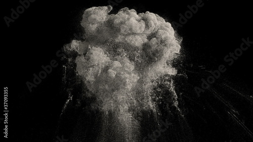 Large dust explosion. Alpha channel and loop.