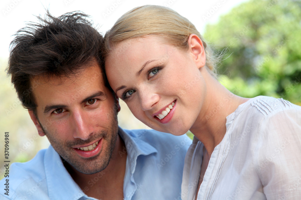 Portrait of cheerful couple