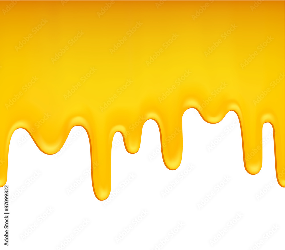 Seamless background of melting honey on white background Stock Vector Adobe Stock