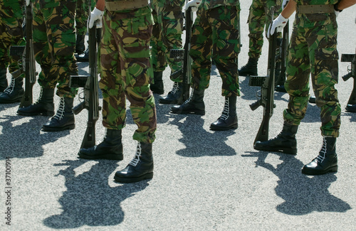 Soldiers in army Parade