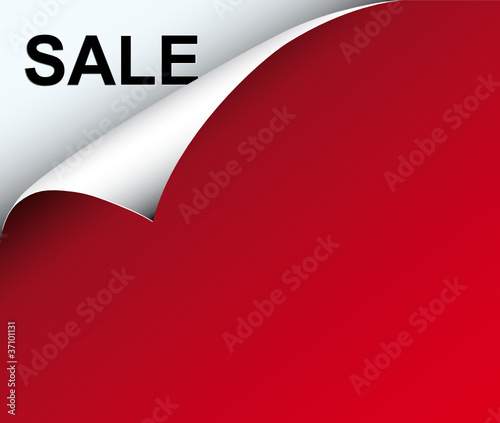 Sale Papierblatt