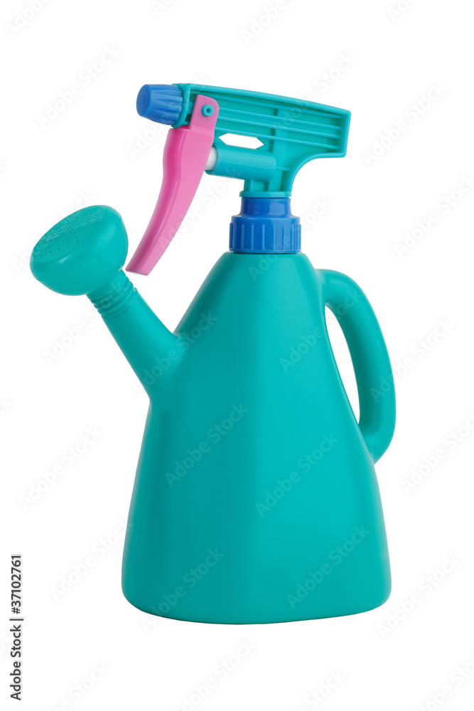 Universal green watering can with pulvirizatorom Universal green watering can with pulvirizatorom