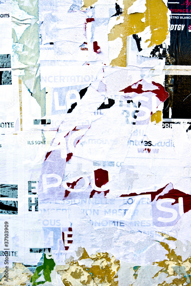 Fototapeta premium Stare plakaty