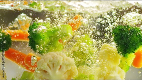 Vegetables in Slow Motion