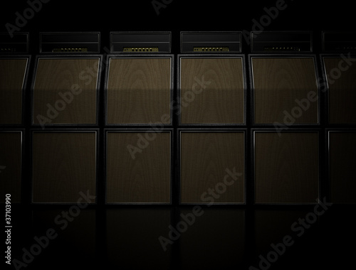 Fotografie guitar amps stack