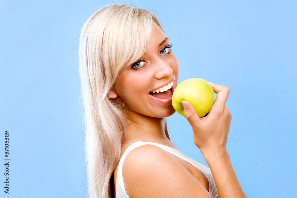 Woman with an apple Woman with an apple