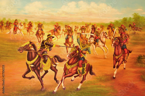 Thai King fighting in war