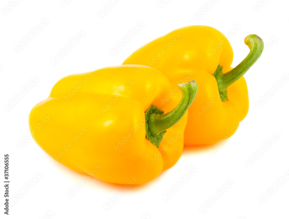 Two yellow peppers Two yellow peppers