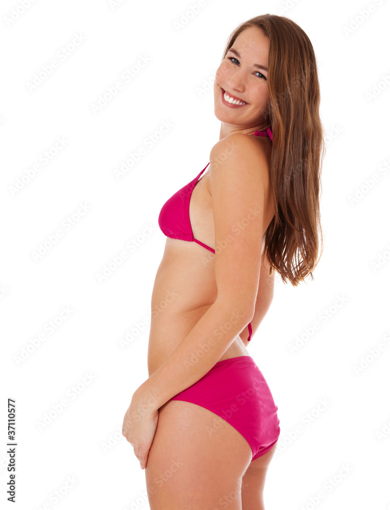 Attraktives Mädchen im Bikini Stock Photo | Adobe Stock