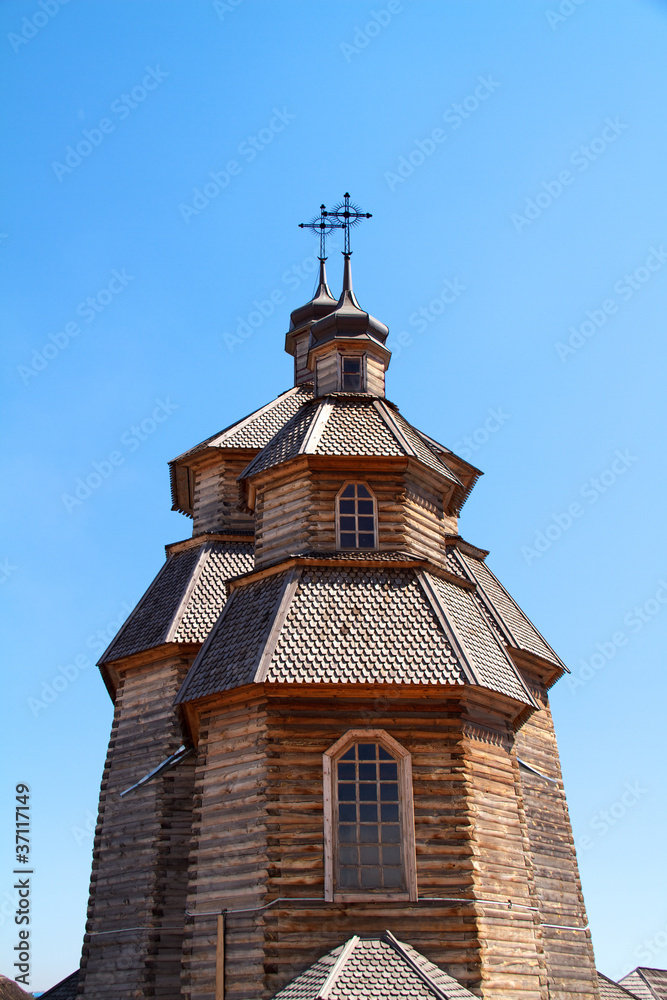 woode church on island Hortitsa