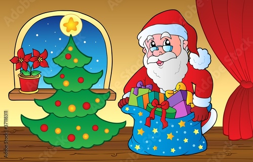 Santa Claus indoor scene 3