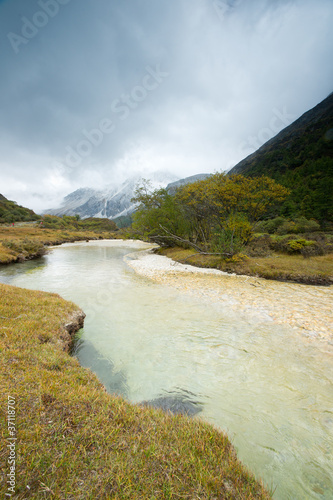 Plateau river in sichuan of china