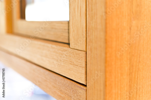 Detail for wooden window