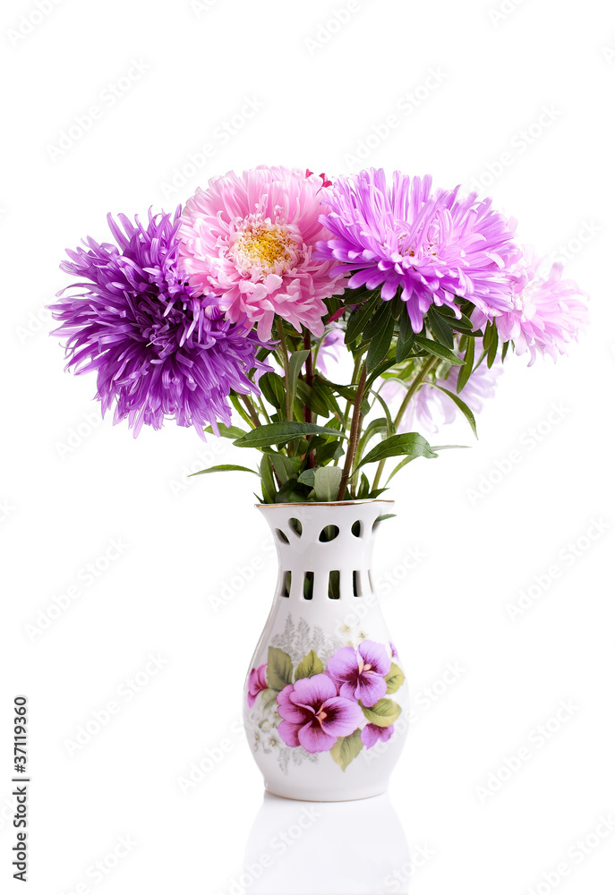 Beautiful colourful bouquet of flowers in a vase Beautiful colourful bouquet of flowers in a vase