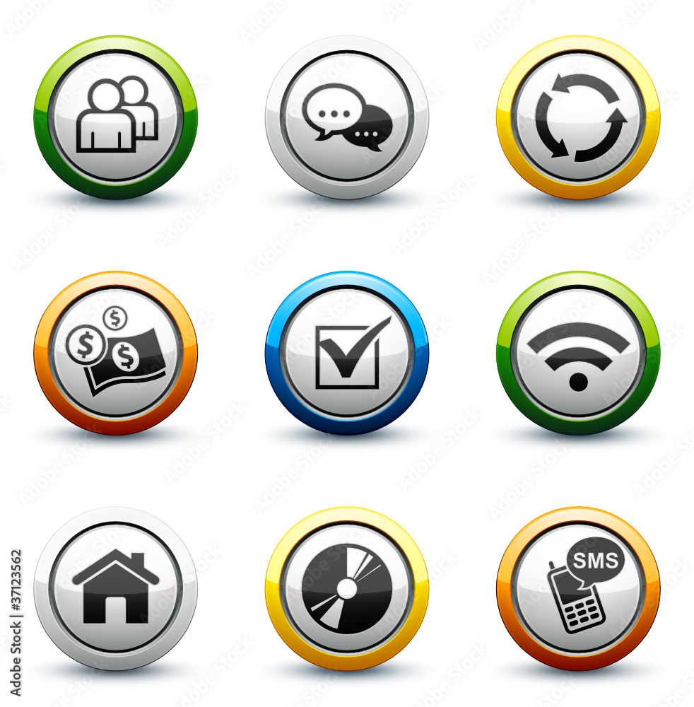 icône bouton internet icône bouton internet