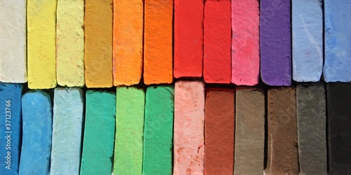 Obraz na plátně Couleurs de pastels secs