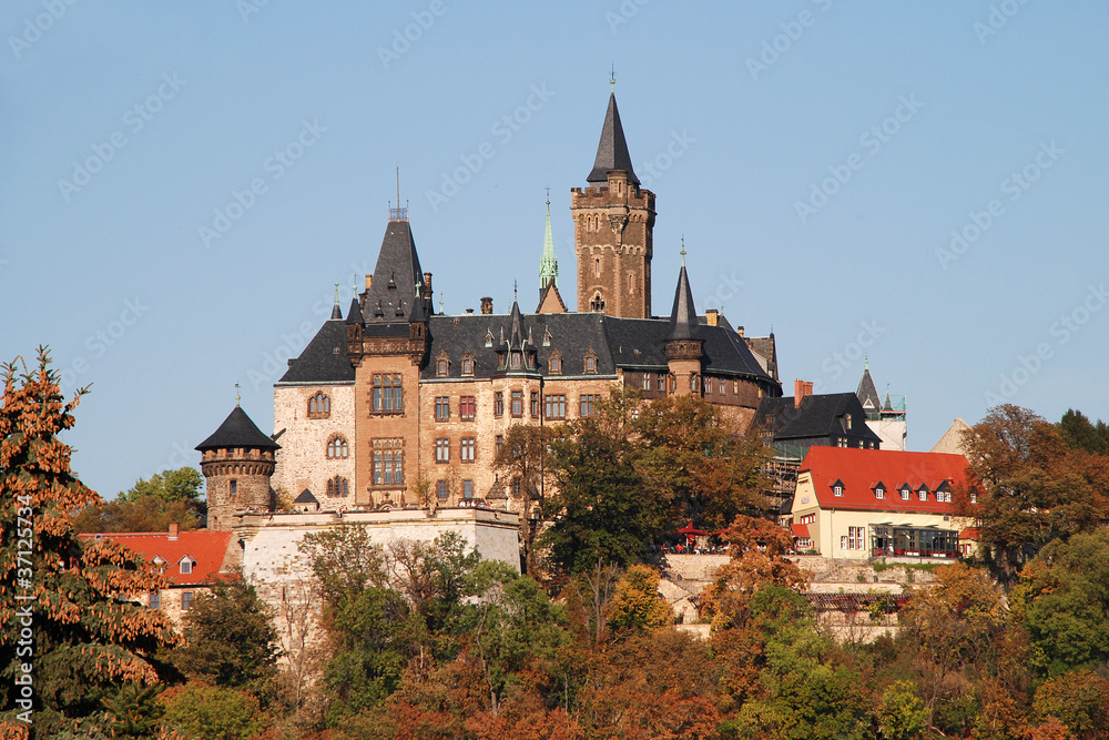 Fototapeta premium Schloss im Herbst