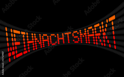 led lauftext weihnachtsmarkt I