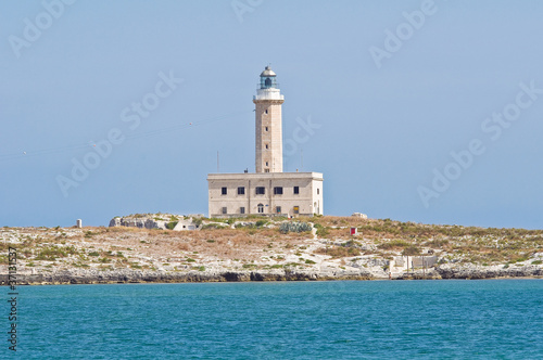 St. Eufemia Lighthouse. Vieste. Puglia. Italy.