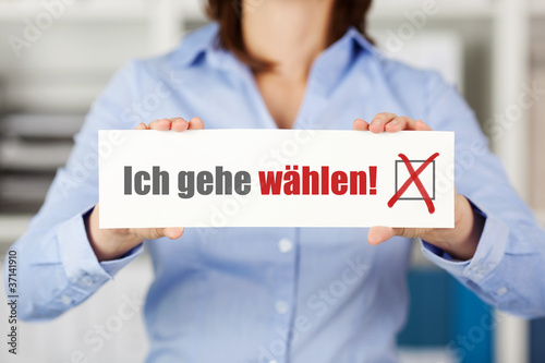 ich gehe wählen