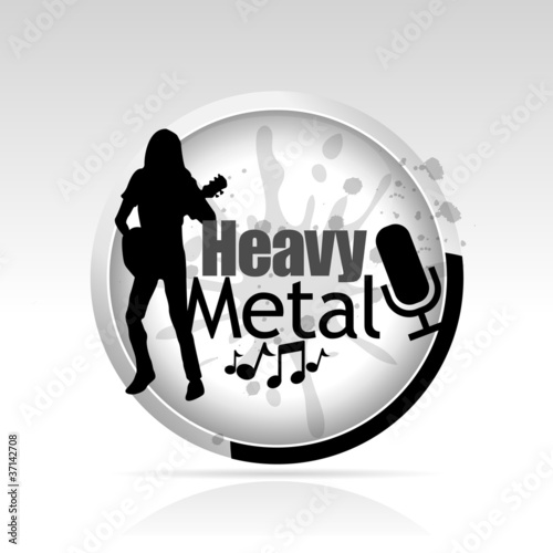 bouton heavy métal
