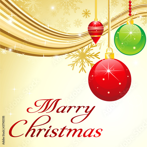 abstract christmas background with wave