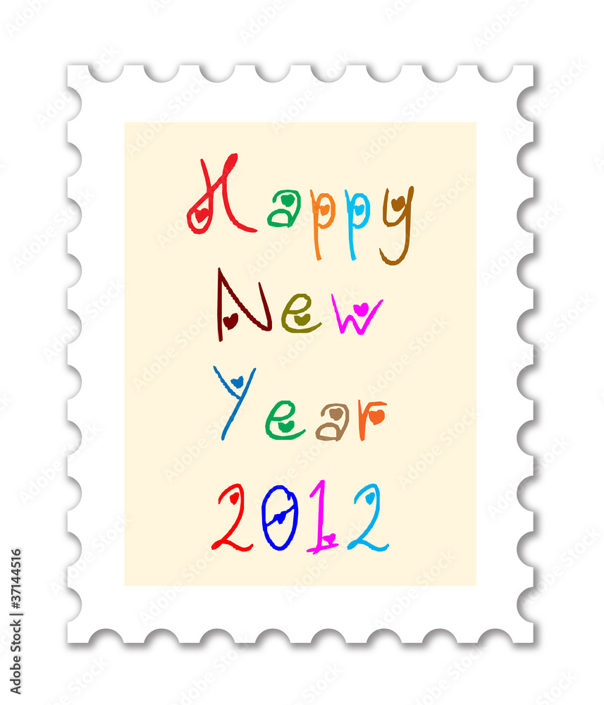 Obraz premium Happy New Year 2012