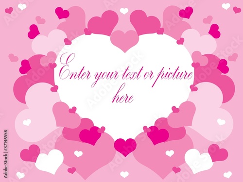 Picture frame with heart