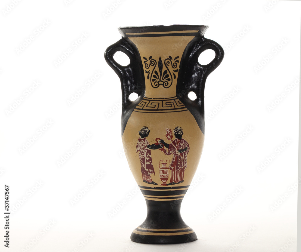 vaso antico con prometeo