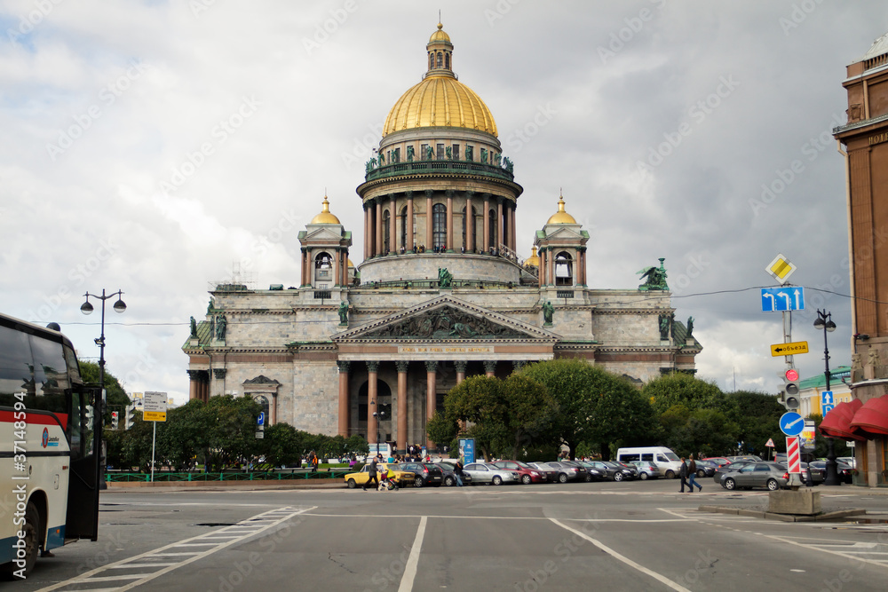 the old building of St. Isaac's Cathedral