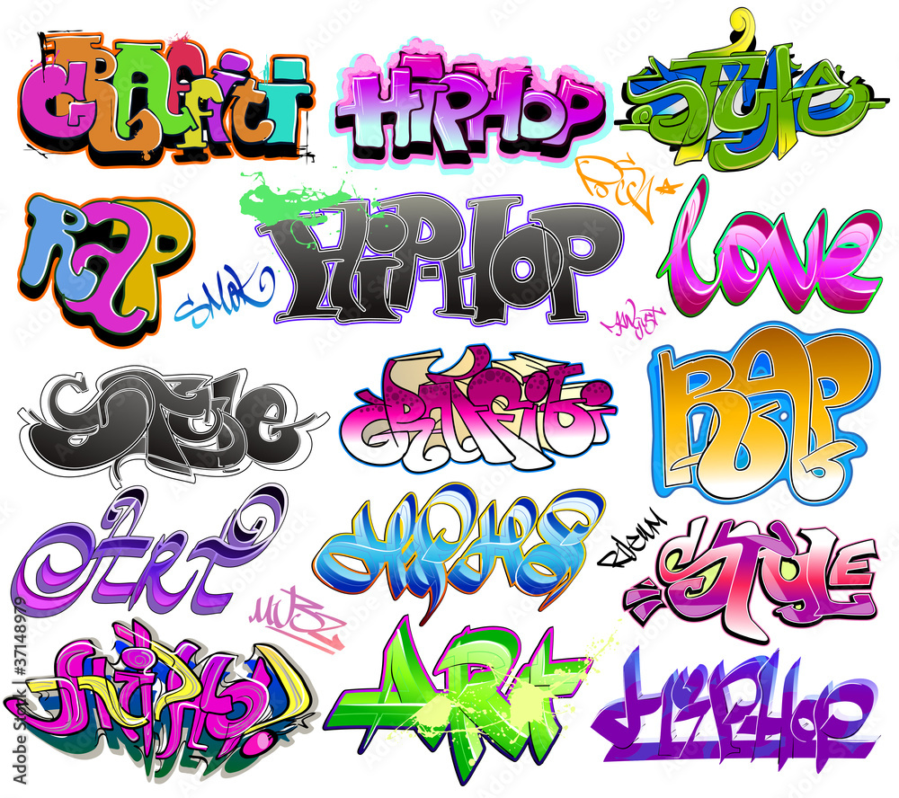 Graffiti vector Stock-Vektorgrafik | Adobe Stock