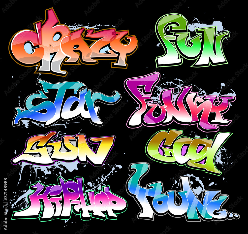Graffiti Hip-hop vector