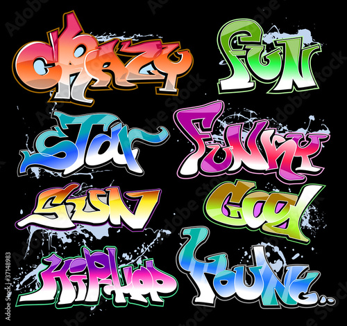 Graffiti Hip-hop vector