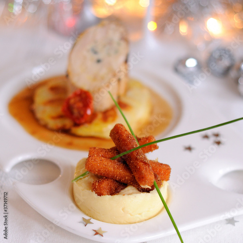 plat de fête, belle présentation