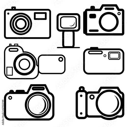 A set of digital cameras