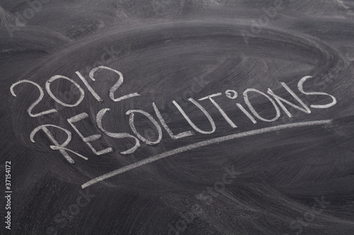 2012 resolutions on blackboard