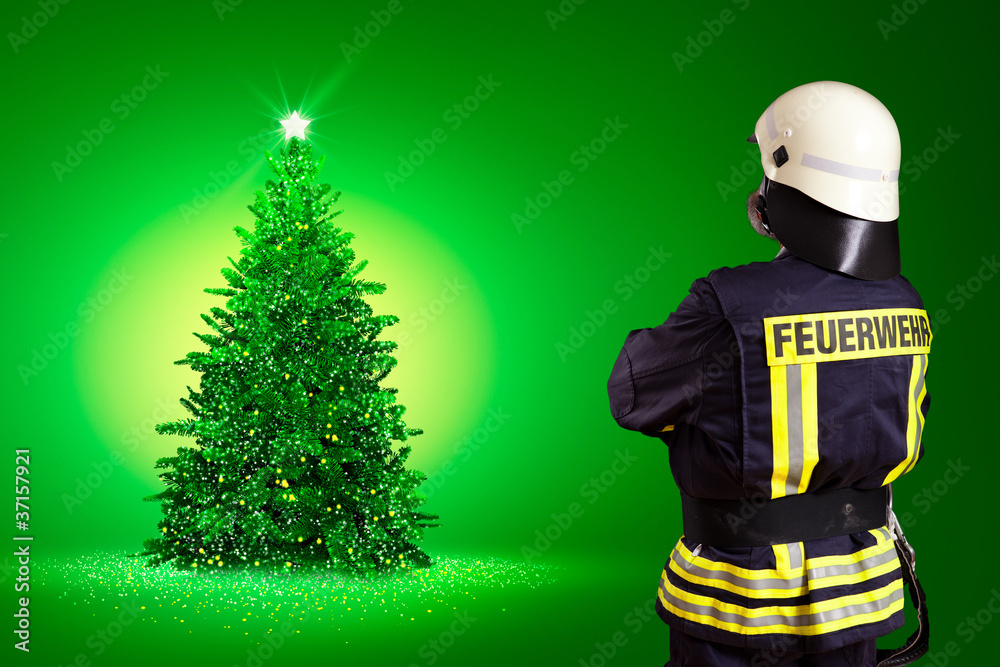 Feuerwehrmann zu Weihnachten