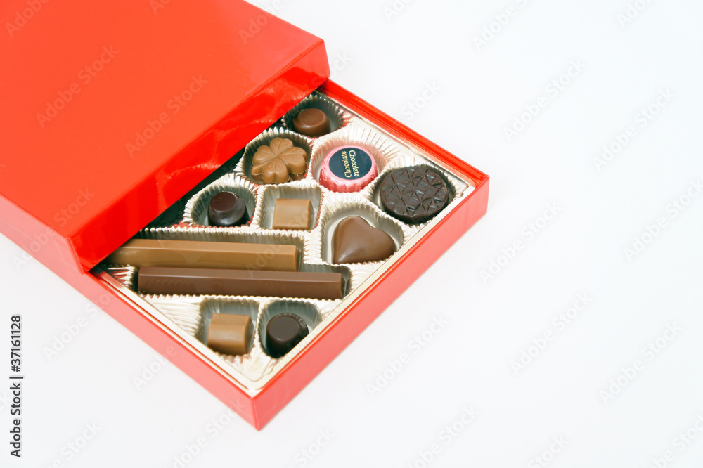 Naklejka premium チョコレートの詰め合わせ