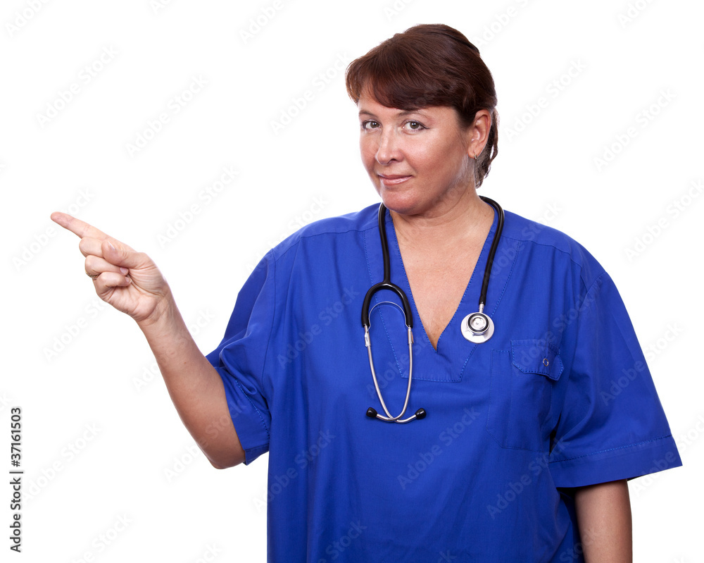 Attractive doctor woman