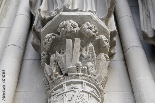 Cathedral Church, Saint John the Divine, Detail, New York, USA