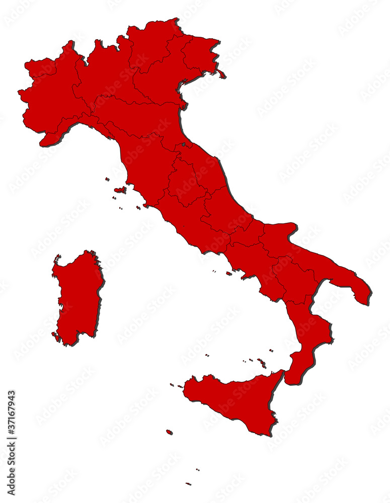 Obraz premium Map of Italy
