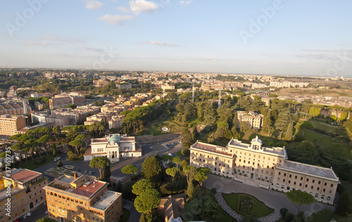 Vista de la residencia del Vaticano,Roma