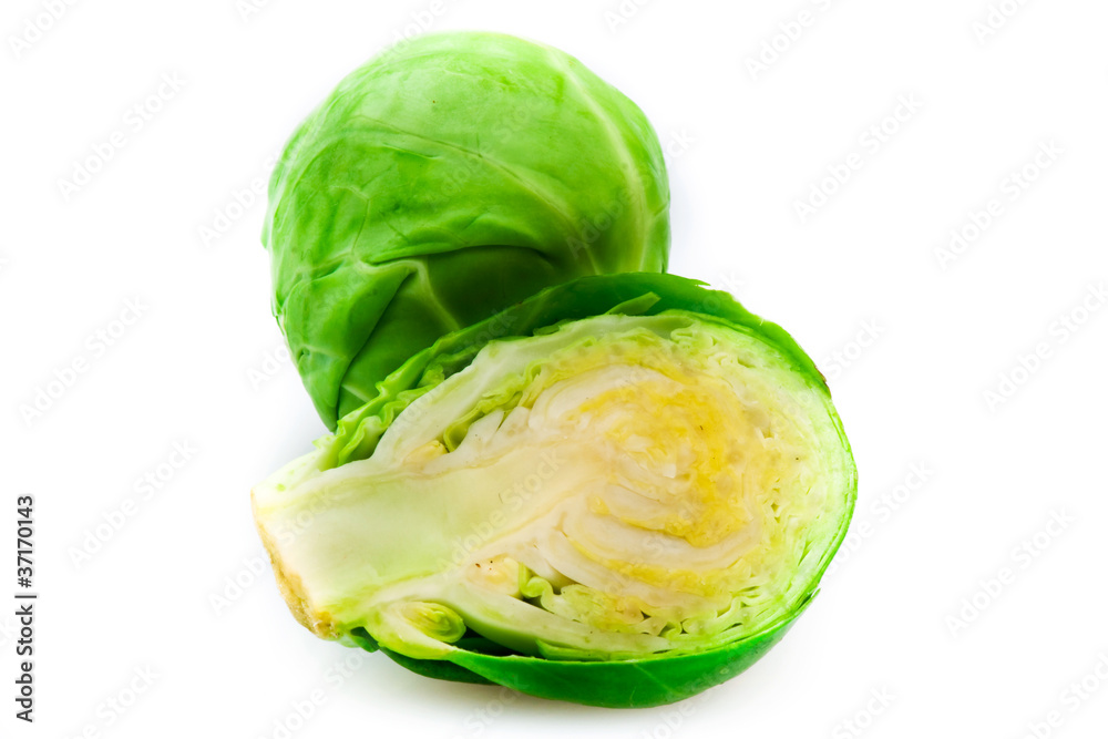 Isolated brussels sprouts Isolated brussels sprouts