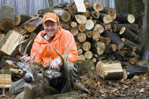 ten point buck trophy deer