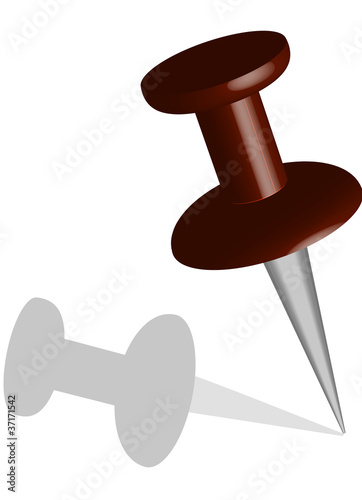 Dark red vector stick pin