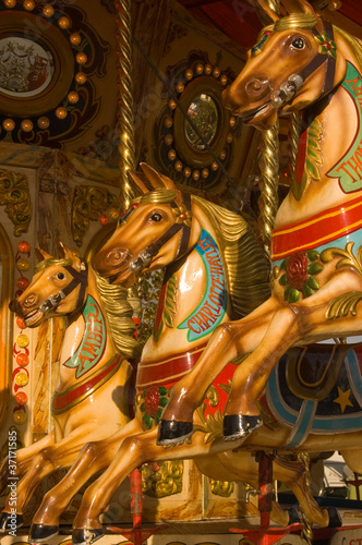 Three Carousel Horses