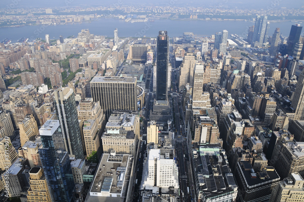 Manhattan von oben, New York, USA